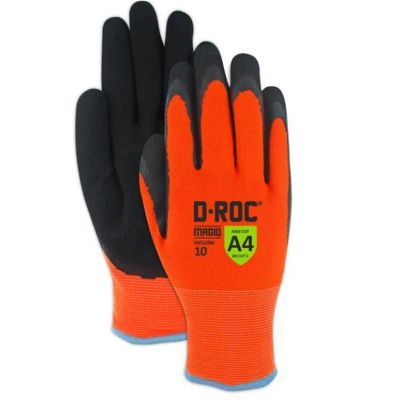 MGLHV550W-7 image(0) - Magid Glove & Safety D-ROC HV550W Waterproof Thermal Coated Work Glove - Cut Level A4, Size 7, Small (1 Pair)