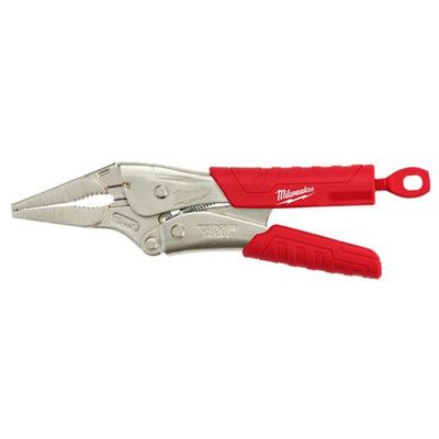 MLW48-22-3409 image(0) - Milwaukee Tool 9" Long Nose Locking Pliers w/ Durable Grip