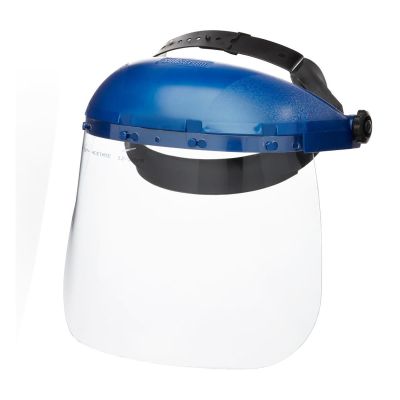 SRWS39120 image(0) - Sellstrom Sellstrom- Face Shield - 390 Series - 8 x 16 x .040"  Window - Clear - Ratcheting Headgear - Single Crown