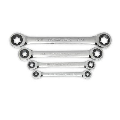 KDT9224D image(0) - GearWrench 4 Piece Double Box Ratcheting E-Torx Wrench Set