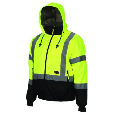 SRWV1130560U-L image(0) - Pioneer Pioneer - Hi-Vis Insulated Bomber Jacket - Yellow/Green - Size Large