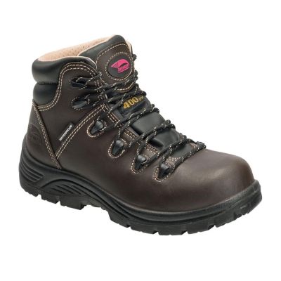 FSIA7130-8.5M image(0) - Avenger Framer Series - Women's High Top Work Boots - Composite Toe - IC|EH|SR|PR - Brown/Black - Size: 8.5M