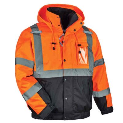 ERG25586 image(0) - Ergodyne 8381 2XL Orange Type R Class 3 3-in-1 Bomber Jacket