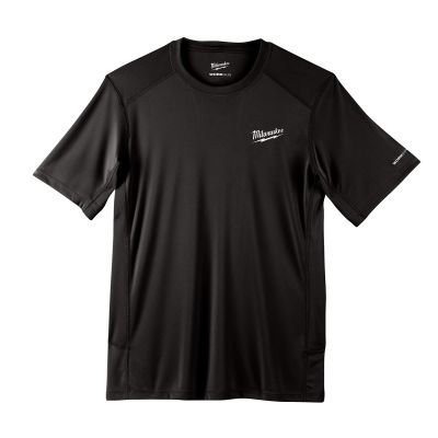 MLW414B-2X image(0) - Milwaukee Tool WORKSKIN LIGHT SS SHIRT - BLACK 2X