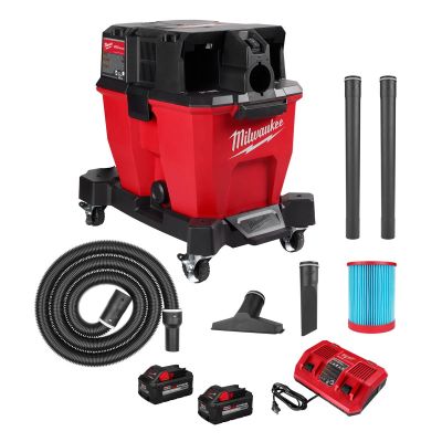 MLW0920-22HD image(0) - Milwaukee Tool M18 FUEL 9 Gallon Dual-Battery Wet/Dry Vacuum Kit