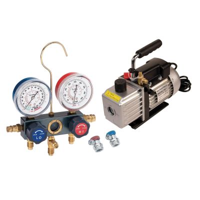 FJCKIT6M image(0) - FJC Vacuum Pump and Gauge Set