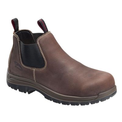 FSIA7110-10M image(0) - Avenger Foreman Romeo Series - Men's Mid Top Slip-On Boots - Composite Toe - IC|EH|SR|PR - Brown/Black - Size: 10M