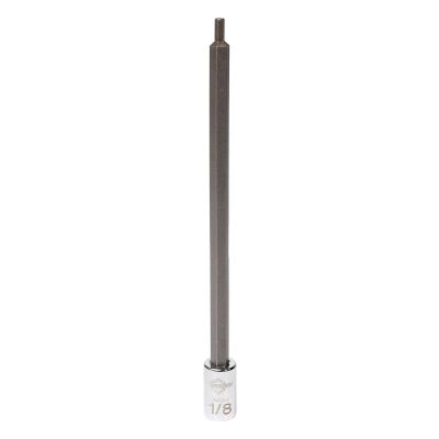 MAY16659 image(0) - Mayhew Mayhew 1/8-Inch SAE Hex Long Insert Socket Bit, 1/4-Inch Drive