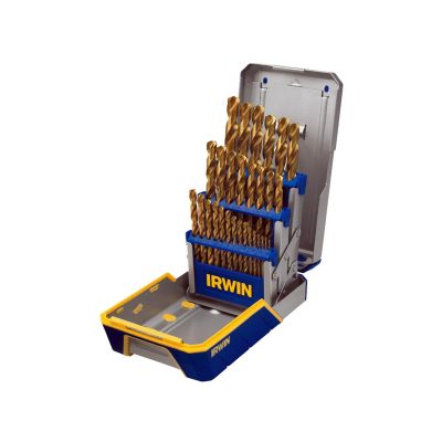 HAN3018003 image(0) - Hanson 29PC DRILL BIT INDUSTRIAL SET CASE, TIN COATED