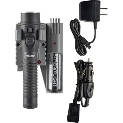 STL74435 image(0) - Streamlight Strion 2020 Rechargeable LED Flashlight - Black: Rechargeable battery, 120V AC/12V DC PiggyBack Charger