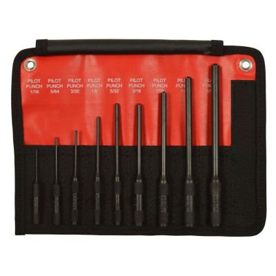 MAY62252 image(0) - Mayhew Pilot Punch and Chisel Set - 9 Piece Set