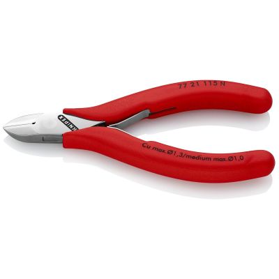 KNP7721115N image(0) - KNIPEX 4 1/2IN ELECTRONICS DIAGONAL CUTTERS