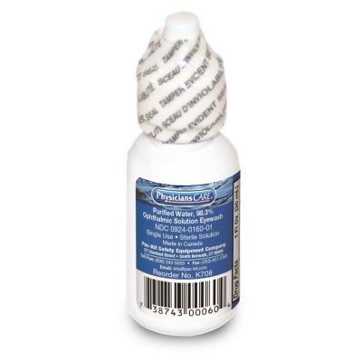 FAOK708 image(0) - First Aid Only Eyewash Bottle Screw Cap 1 oz.