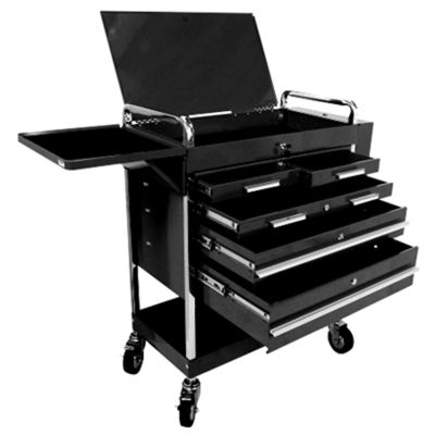 SUN8045BK image(0) - Sunex HD 5-Drawer Service Cart, Black