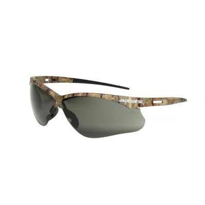 SRW50015 image(0) - Jackson Safety Jackson Safety - Safety Glasses - SG Series - Smoke Lens - Camo Frame - Hardcoat Anti-Scratch - Outdoor