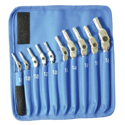 BND00022 image(0) - Bondhus Corp. 10PC HEX PRO PIVOT HEAD TORX WRENCH SET