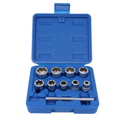 CTA1234 image(0) - CTA Manufacturing 10 Piece Bolt Extract Set - SAE