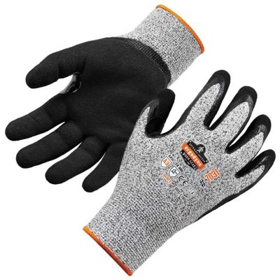 ERG17983 image(0) - Ergodyne 7031 M Gray Nitrile-Coated Cut-Resis Gloves A3 Level