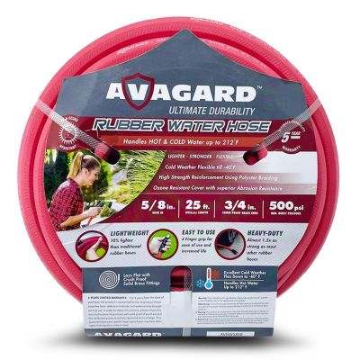 BLBAVGW5825 image(0) - BluBird Avagard Rubber Water Hose Assembly 5/8" x 25'