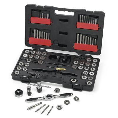 KDT3887 image(0) - GearWrench 77 Piece SAE/Metric Ratcheting Tap and Die Set