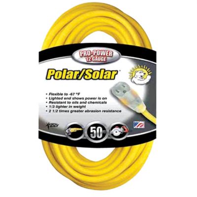 ECI1688-0002 image(0) - Coleman Cable 50 Foot Extension Cord Yellow