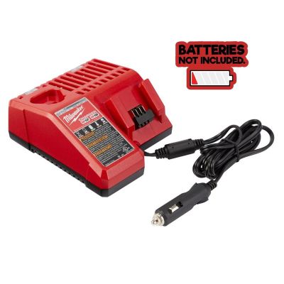 MLW48-59-1810 image(0) - Milwaukee Tool M12 M18 12V/18V Lith-Ion Multivage 12V Dc Vehicle Batt Charger Only (Batt Not Included)