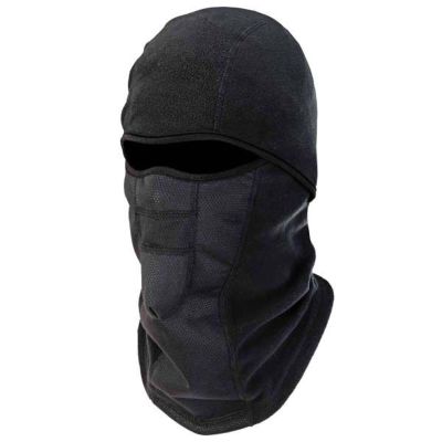 ERG16823 image(0) - Ergodyne 6823 Black Wind-proof Hinged Balaclava Face Mask