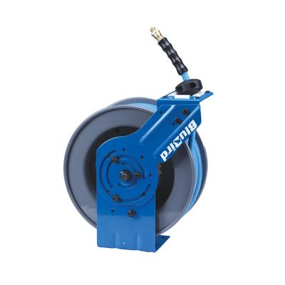 BLBBBRHD38100-AIO image(0) - BluBird BluBirdAll-in-OneRubber Air Hose Reel 3/8" X 100 ( Heavy Duty) with 3' Lead-in-Hose.Includes FreeStyle, Sshhh Tek, and Safety Rewind Features.