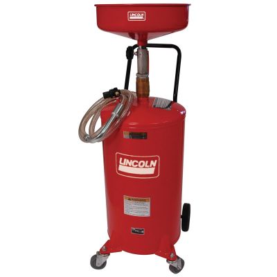 LIN3601 image(0) - Lincoln Lubrication Pressurized 18 Gallon Portable Fluid Drain Tank with 14" Bowl