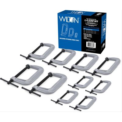 WIL11117 image(0) - Wilton WILTON 140 SERIES 10 PC C-CLAMP KIT