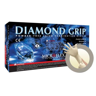 MFXMF300M image(0) - Microflex DIAMOND GRIP PF GLOVES MEDIUM 100PK