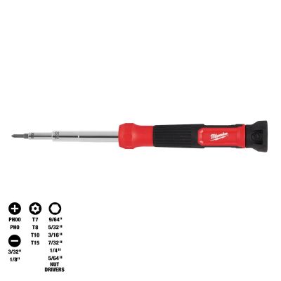 MLW48-22-2933 image(0) - Milwaukee Tool 14-in-1 Precision Multi-Bit Screwdriver