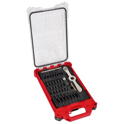 MLW49-22-5603 image(0) - Milwaukee Tool 38PC Metric Tap & Die PACKOUT Set w/ Hex-LOK 2-in-1 Handle