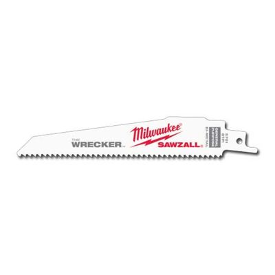 MLW48-00-5701 image(0) - Milwaukee Tool The WRECKER Multi-Material SAWZALL Blade 6" 7/11TPI 5pk