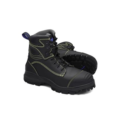 BLU994-095 image(0) - Blundstone Steel Toe Lace Up, Water Resistant, Bump Cap, Metarsal Guard, Puncture Resistant, Black, AU size 9.5, US size 10.5