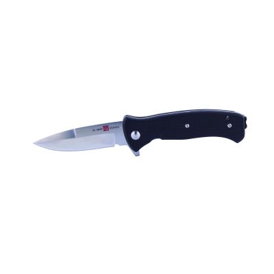 SUNAMK2200 image(0) - SUNEX S.E.R.E. 2020 G-Series - Knife mS2020 LLSA D2 58HRC Satin 3in Trad G10 Black