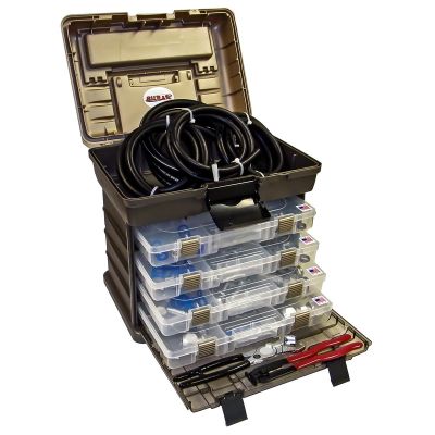 SRRAC1387 image(0) - S.U.R.&R. Deluxe A/C Line Repair Kit - 47 Pieces plus 20 feet Hose