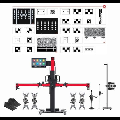 AULIA900LDW image(0) - Autel MaxiSYS ADAS IA900WA with LDW Targets : MaxiSYS ADAS IA900WA Alignment and ADAS Calibration Frame with LDW Targets