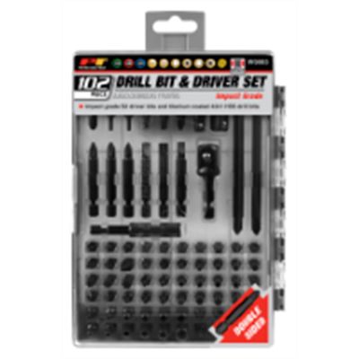 WLMW9063 image(0) - Wilmar Corp. / Performance Tool 102pc Impact Driver and Drill Bit