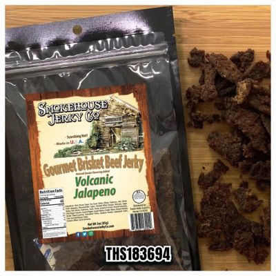 THS619793-183694 image(0) - Smokehouse Jerky Volcanic Jalapeno Beef Jerky 3  Ounce - Beef Jerky