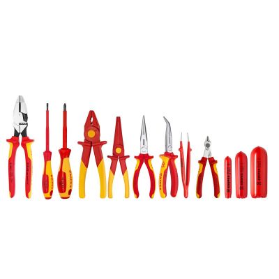 KNP9K0080168US image(0) - KNIPEX 12 Pc 1000V Insulated Electrical Vehicle (EV) Set