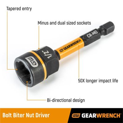 KDT86174 image(0) - GearWrench 7-mm Bolt Biter Nut Extractor & Driver