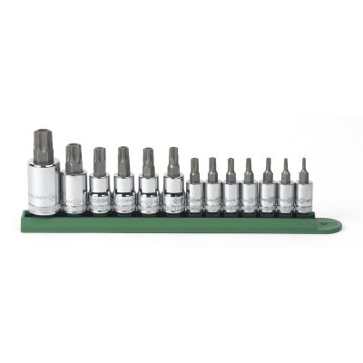 KDT80725 image(0) - GearWrench 13 Piece 1/4 Inch, 3/8 Inch & 1/2 Inch Drive Tamper Proof Torx Bit Socket Set