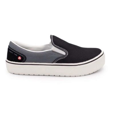 FSIAW7040-8D image(0) - AIRWALK AIRWALK - VENICE - Women's Canvas Slip On - CT|EH|SF|SR - Black / Castle Rock - Size: 8 - D - (Regular)