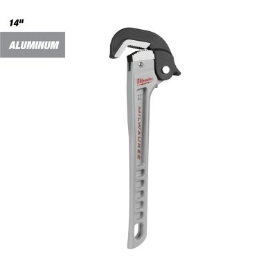 MLW48-22-7414 image(0) - Milwaukee Tool 14" Aluminum Self-Adjusting Pipe Wrench