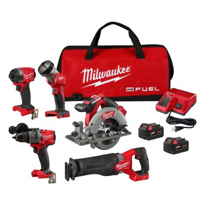 MLW3697-25 image(0) - Milwaukee Tool M18 FUEL 5-Tool Combo Kit