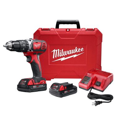 MLW2607-22CT image(0) - Milwaukee Tool M18 1/2" Hammer Drill/Driver Kit