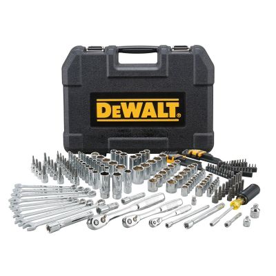 DWTDWMT75000 image(0) - DeWalt  Drive Socket Set For Mechanics, 200-Piece, 1/4" & 3/8" & 1/2" Drive, Mm/SAE