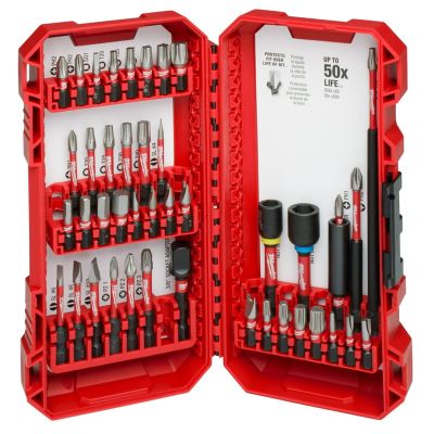 MLW48-32-4033 image(0) - Milwaukee Tool SHOCKWAVE Impact Duty Driver Bit Auto Set &hyphen; 43PC