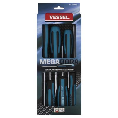 VES9006PB image(0) - Vessel Tools MEGADORA 900 Series 6pcs Set with Paper Box